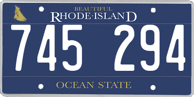 RI license plate 745294