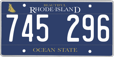 RI license plate 745296