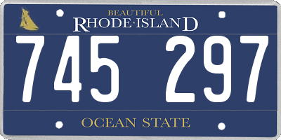 RI license plate 745297