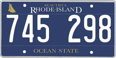 RI license plate 745298