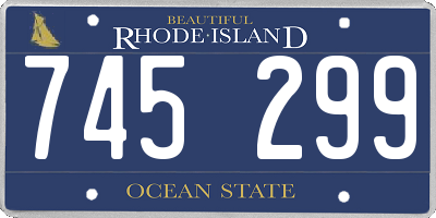 RI license plate 745299