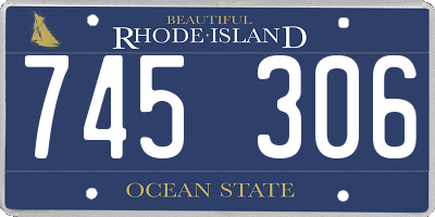RI license plate 745306