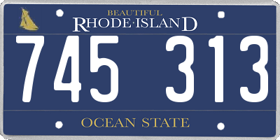 RI license plate 745313
