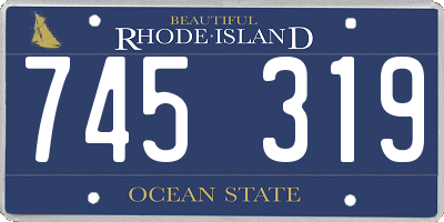 RI license plate 745319