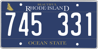 RI license plate 745331