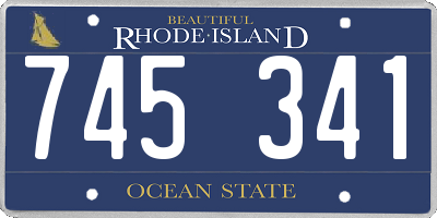 RI license plate 745341