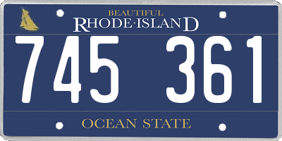 RI license plate 745361