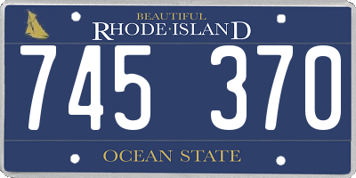RI license plate 745370