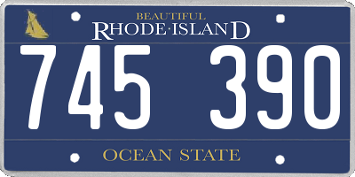 RI license plate 745390