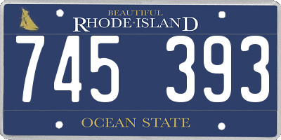 RI license plate 745393