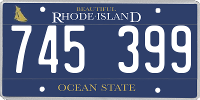 RI license plate 745399