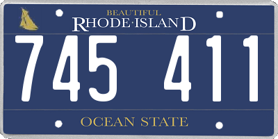 RI license plate 745411