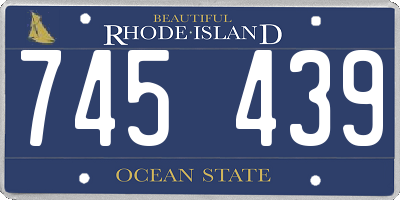 RI license plate 745439