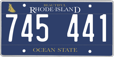 RI license plate 745441