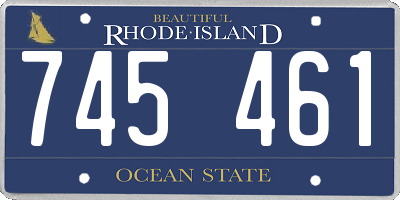 RI license plate 745461