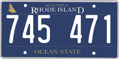 RI license plate 745471