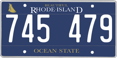 RI license plate 745479