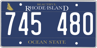 RI license plate 745480