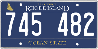 RI license plate 745482