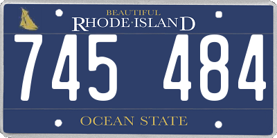 RI license plate 745484