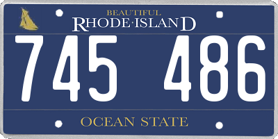 RI license plate 745486