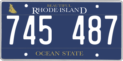 RI license plate 745487