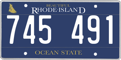 RI license plate 745491