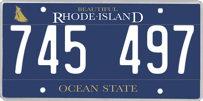 RI license plate 745497