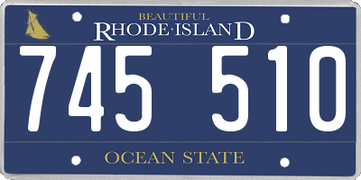 RI license plate 745510