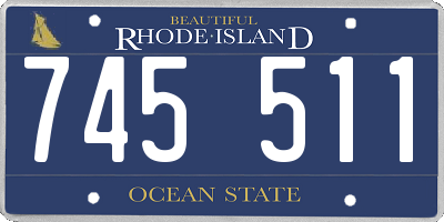 RI license plate 745511