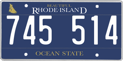 RI license plate 745514
