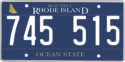 RI license plate 745515