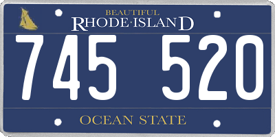 RI license plate 745520