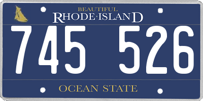 RI license plate 745526