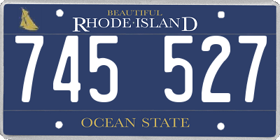 RI license plate 745527