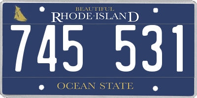 RI license plate 745531