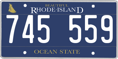 RI license plate 745559