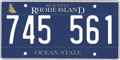RI license plate 745561