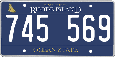 RI license plate 745569