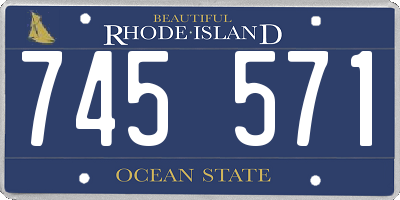 RI license plate 745571