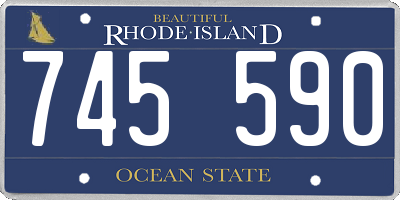 RI license plate 745590