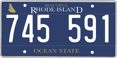 RI license plate 745591