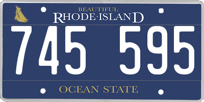RI license plate 745595