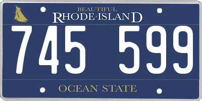 RI license plate 745599
