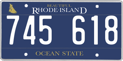 RI license plate 745618