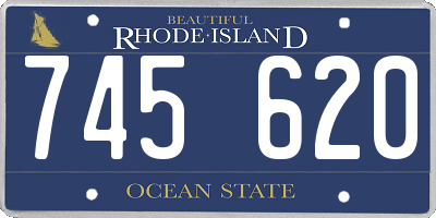 RI license plate 745620