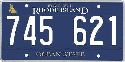 RI license plate 745621