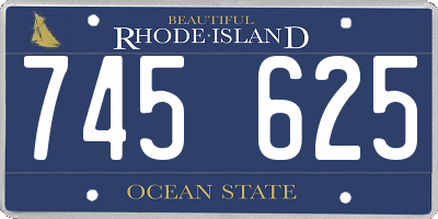 RI license plate 745625