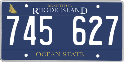RI license plate 745627