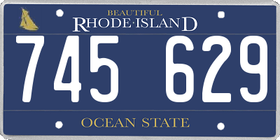 RI license plate 745629